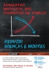 Cartaz com efeito de lousa escolar de giz apresentando gráfico com título “aumentar impostos dos produtos de tabaco). O gráfico traz seta descendente em azul (doenças e mortes) e seta ascendente em vermelho (impostos dos produtos de tabaco).