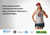 Bombeiro, atleta (na camisa, a logo da Convenção-Quadro para o Controle do Tabaco) e salva vidas